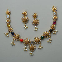 Ramparivar Navaratna Antique Necklace Set