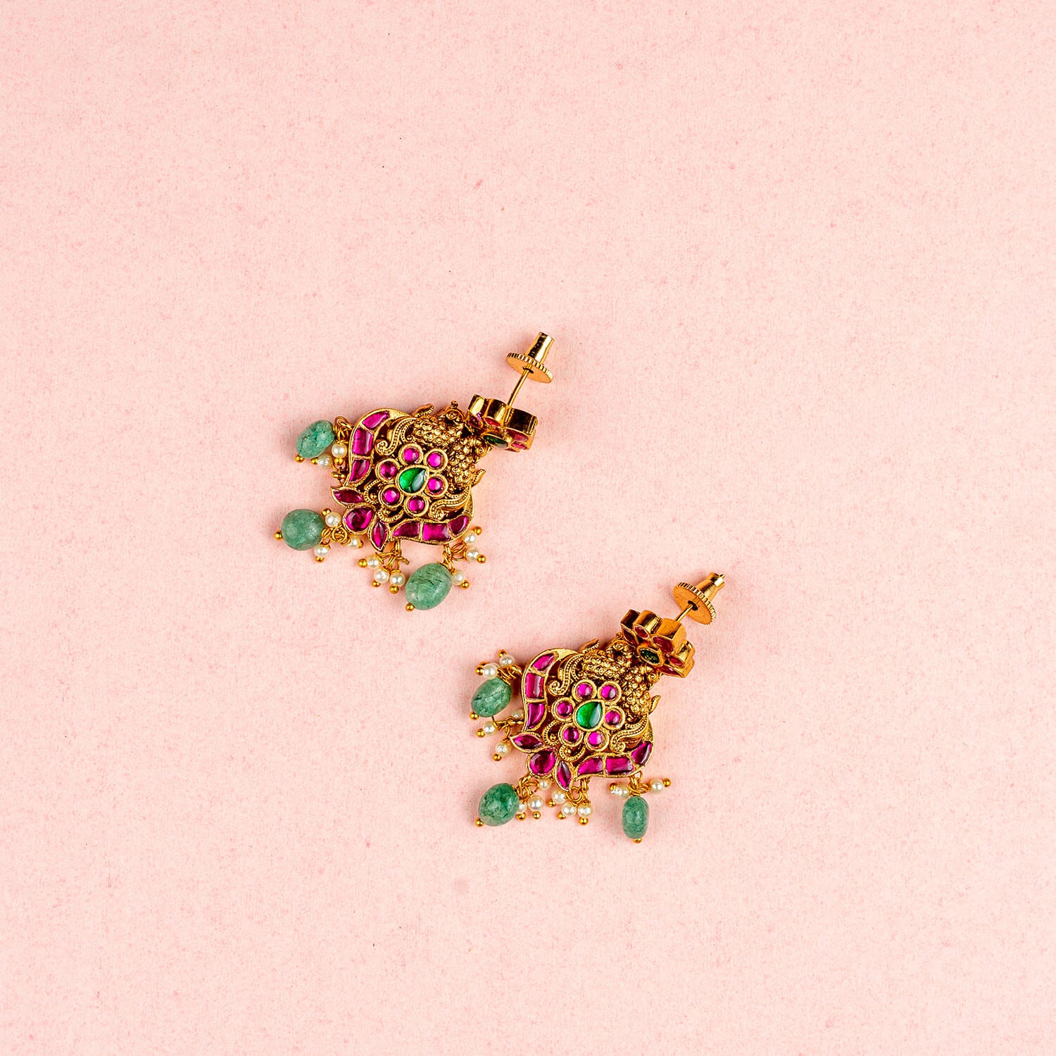Alina Antique Jadau Necklace Set