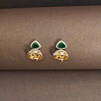 Diyaa CZ Gold Plated Earrings