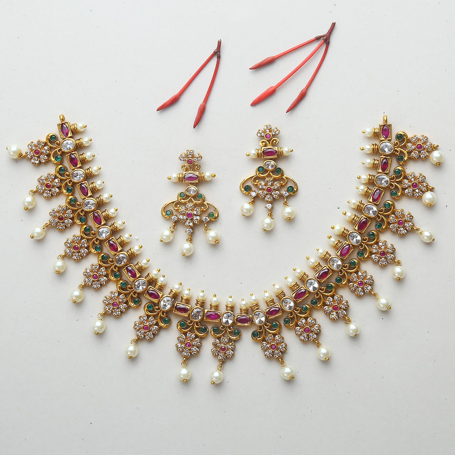 Ekta Antique Necklace Set