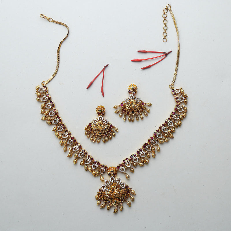 Jhalak Antique Necklace Set