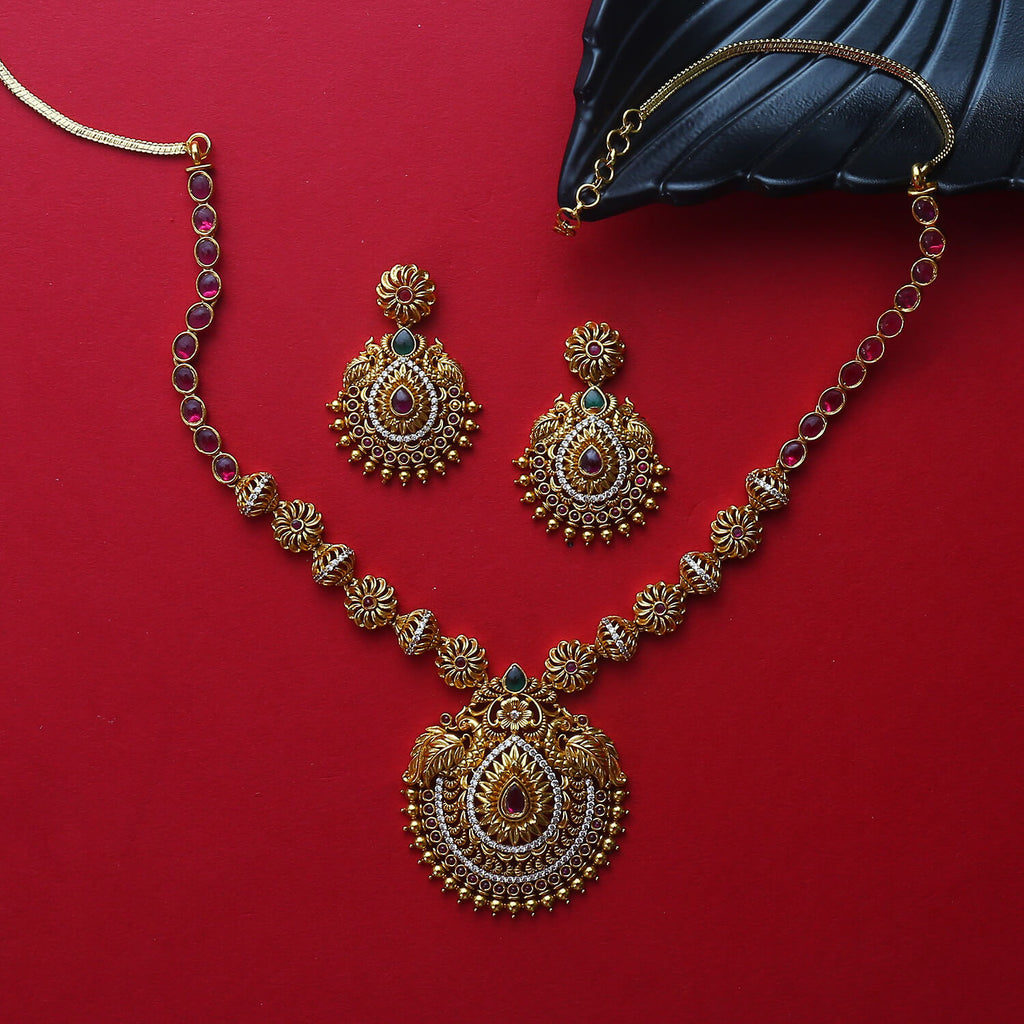 Pahal Antique Necklace Set