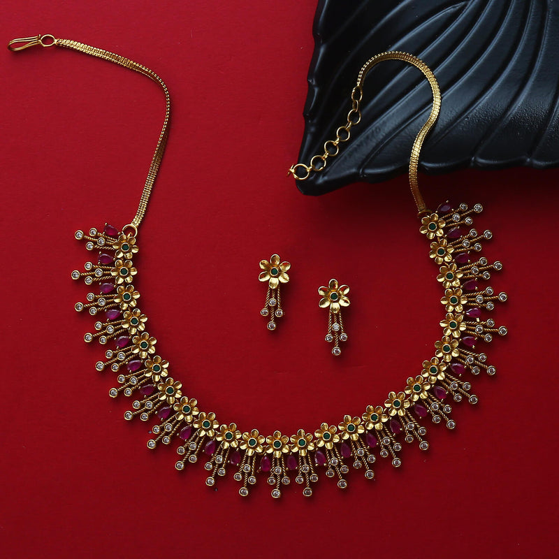 Pushti Antique Necklace Set