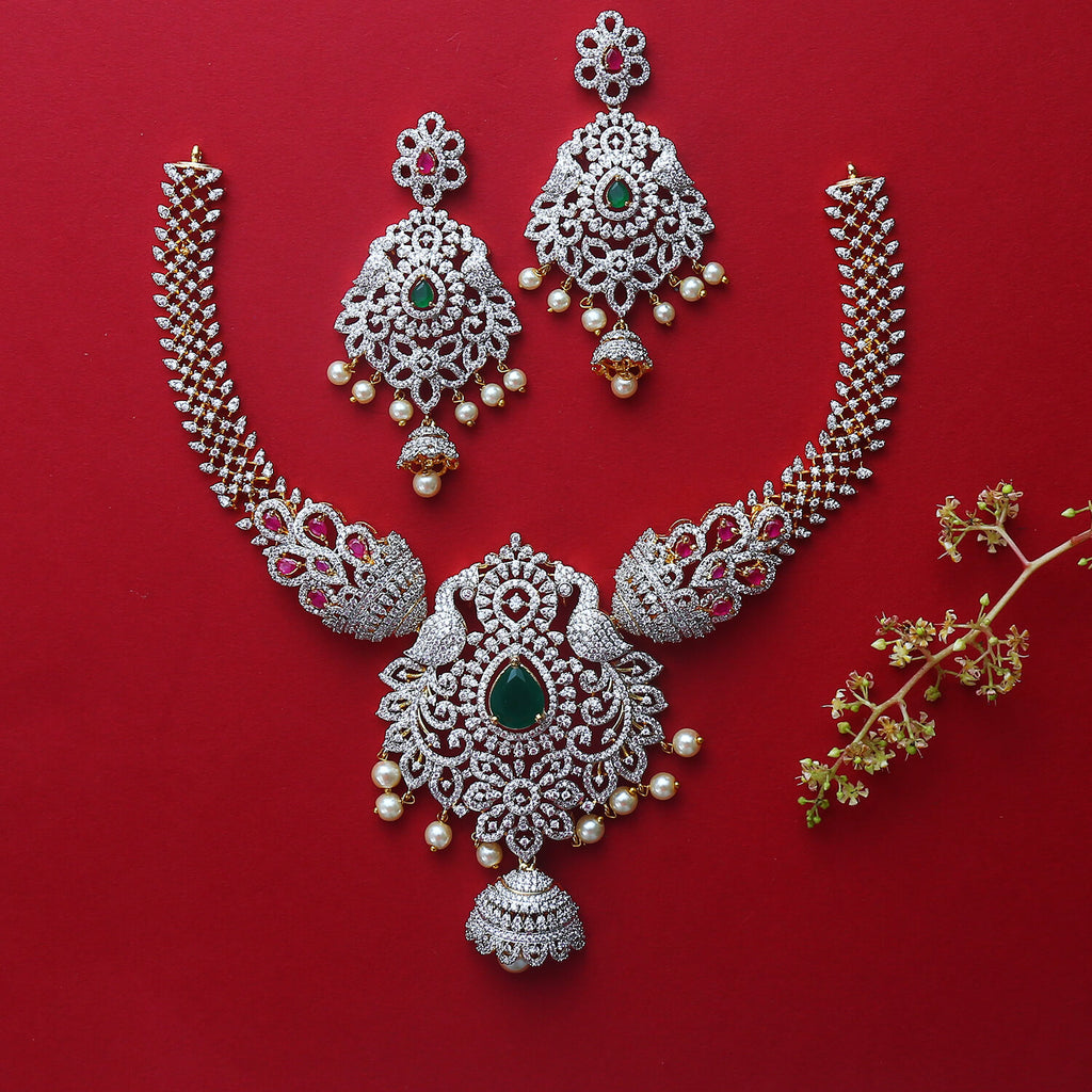 Mekhala Premium CZ Necklace Set