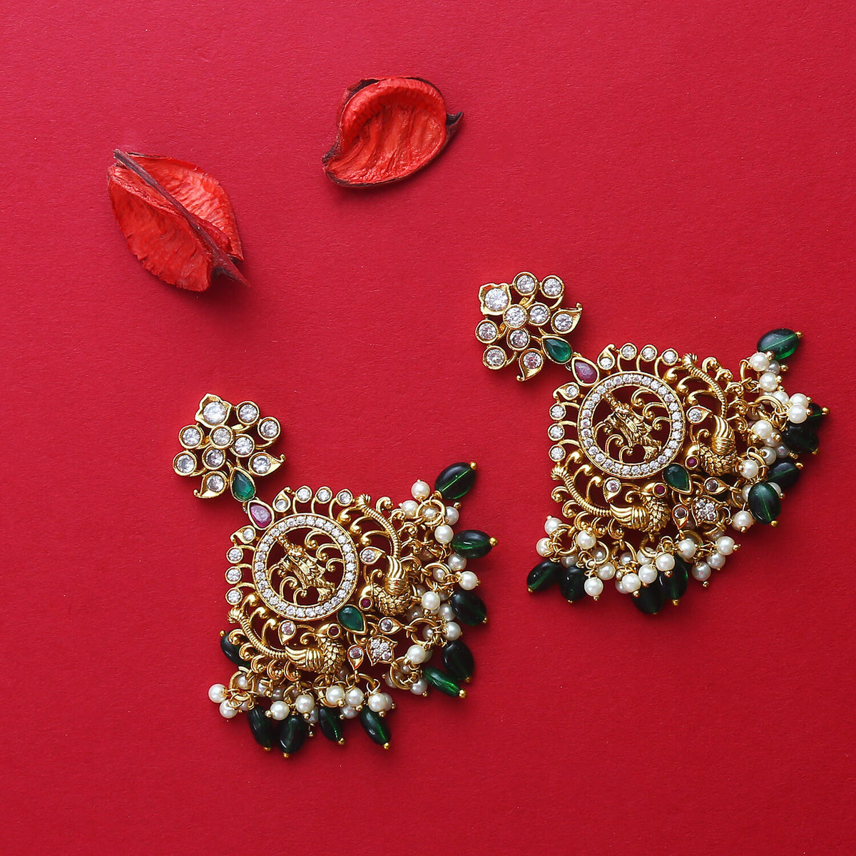 Lakshmi Narasimha Premium Long Necklace Set