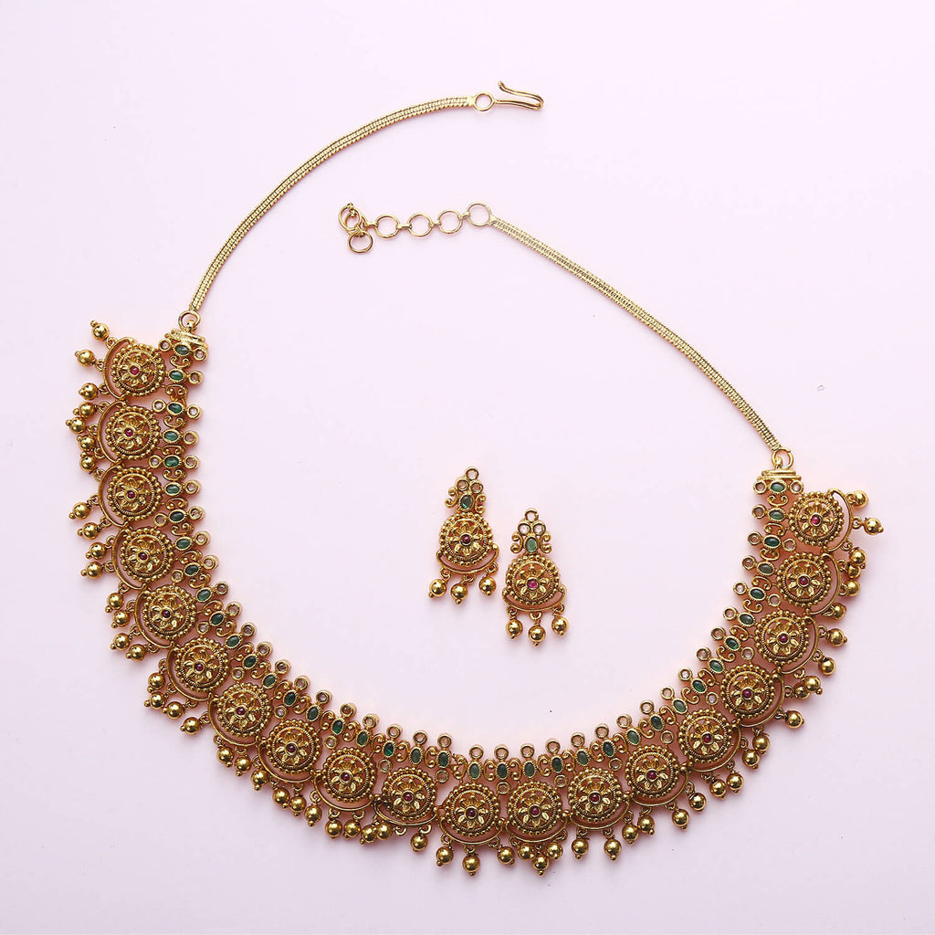 Niharika Antique Necklace Set