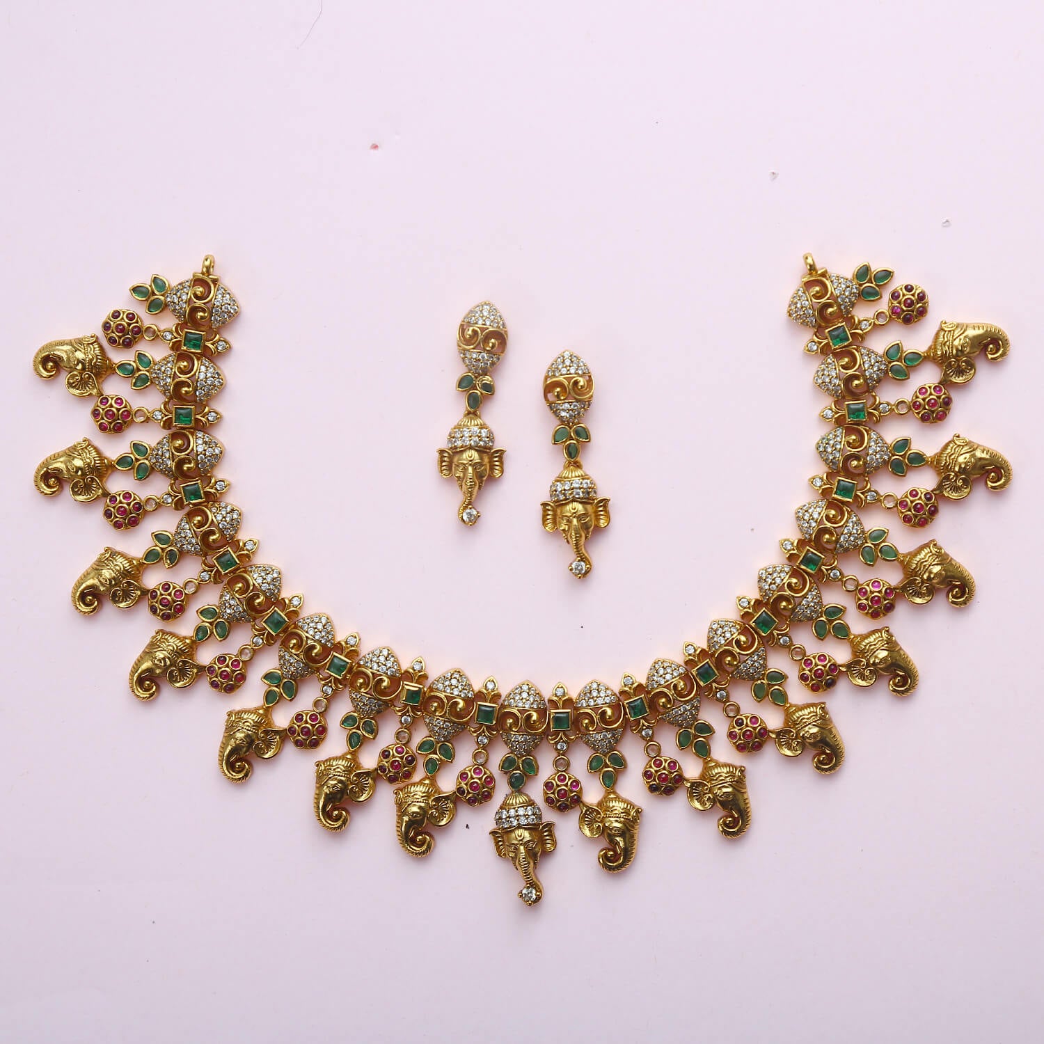 Vinayaka Antique Necklace Set