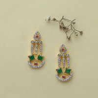 Harini CZ Gold Plated  Earrings