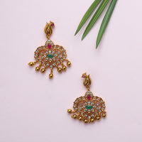 Yashodhara Peacock Antique Necklace Set