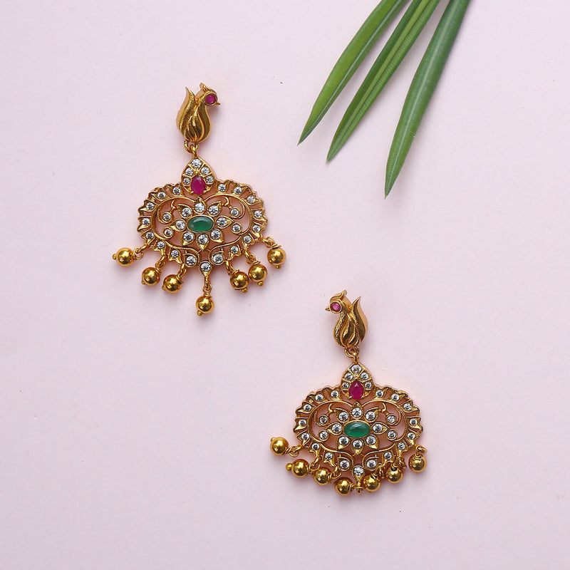 Yashodhara Peacock Antique Necklace Set