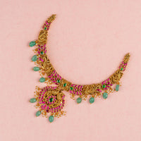 Alina Antique Jadau Necklace Set