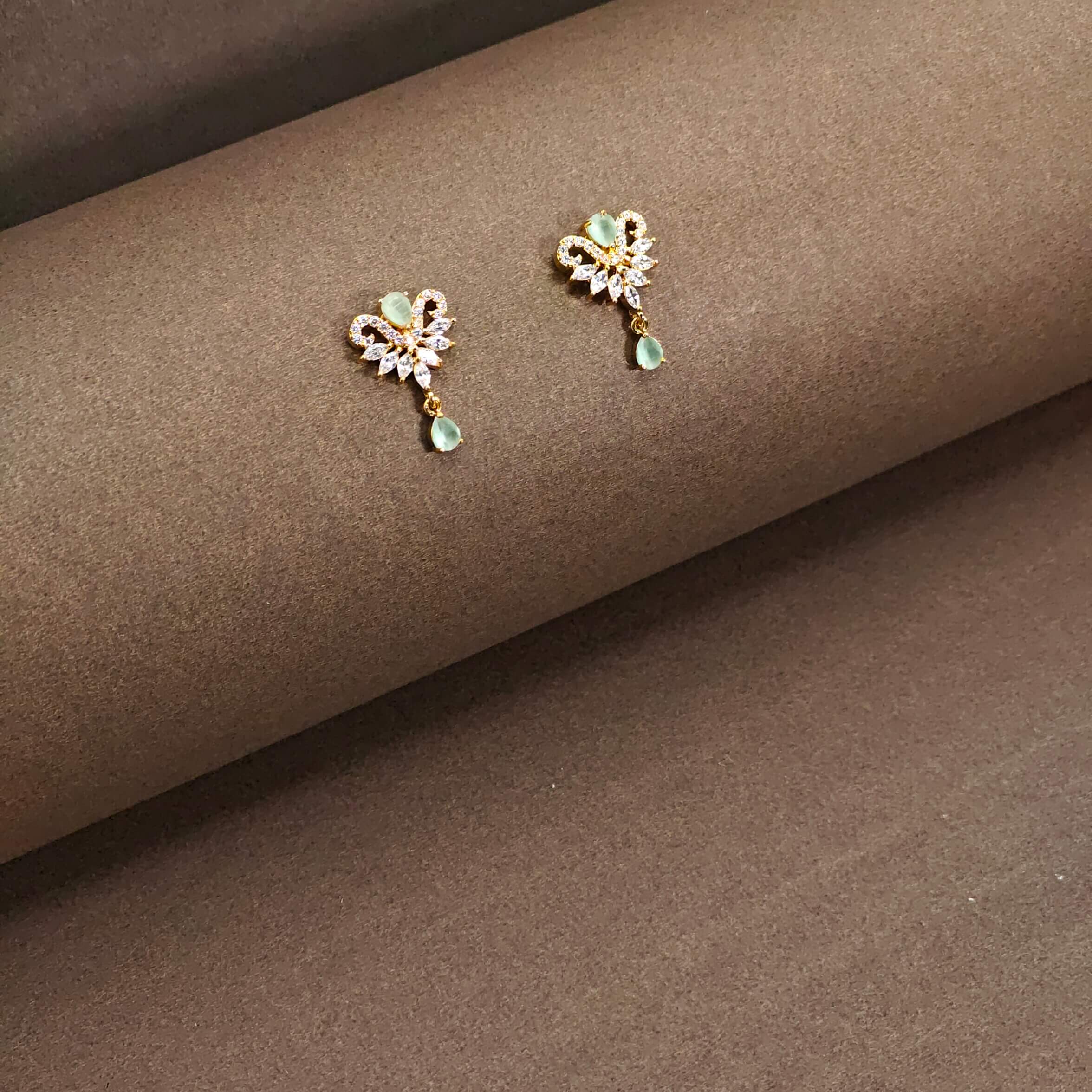 Eve Gold Plated CZ Earrings
