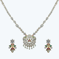 Amrita Premium CZ Long Necklace Set