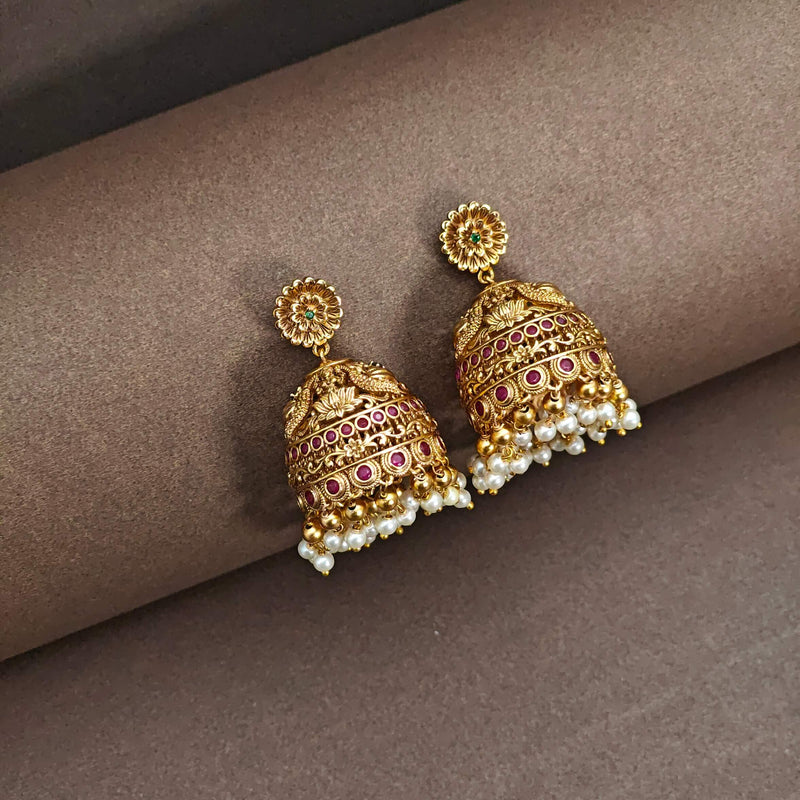 Mahika Lakshmi Jhumka Earrings