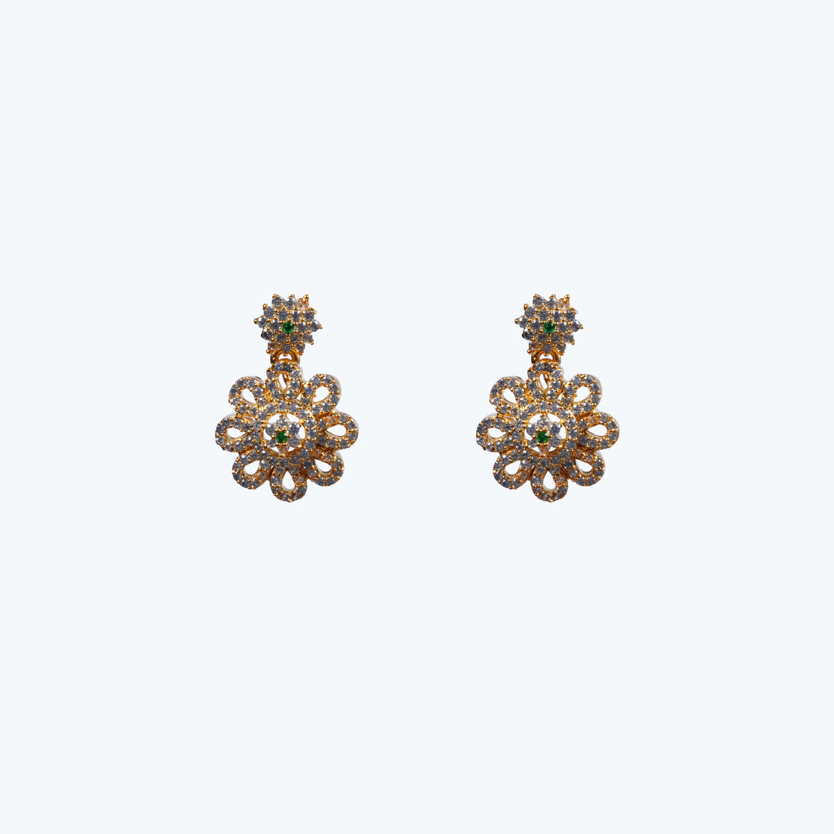 Indali Gold Plated CZ Earrings