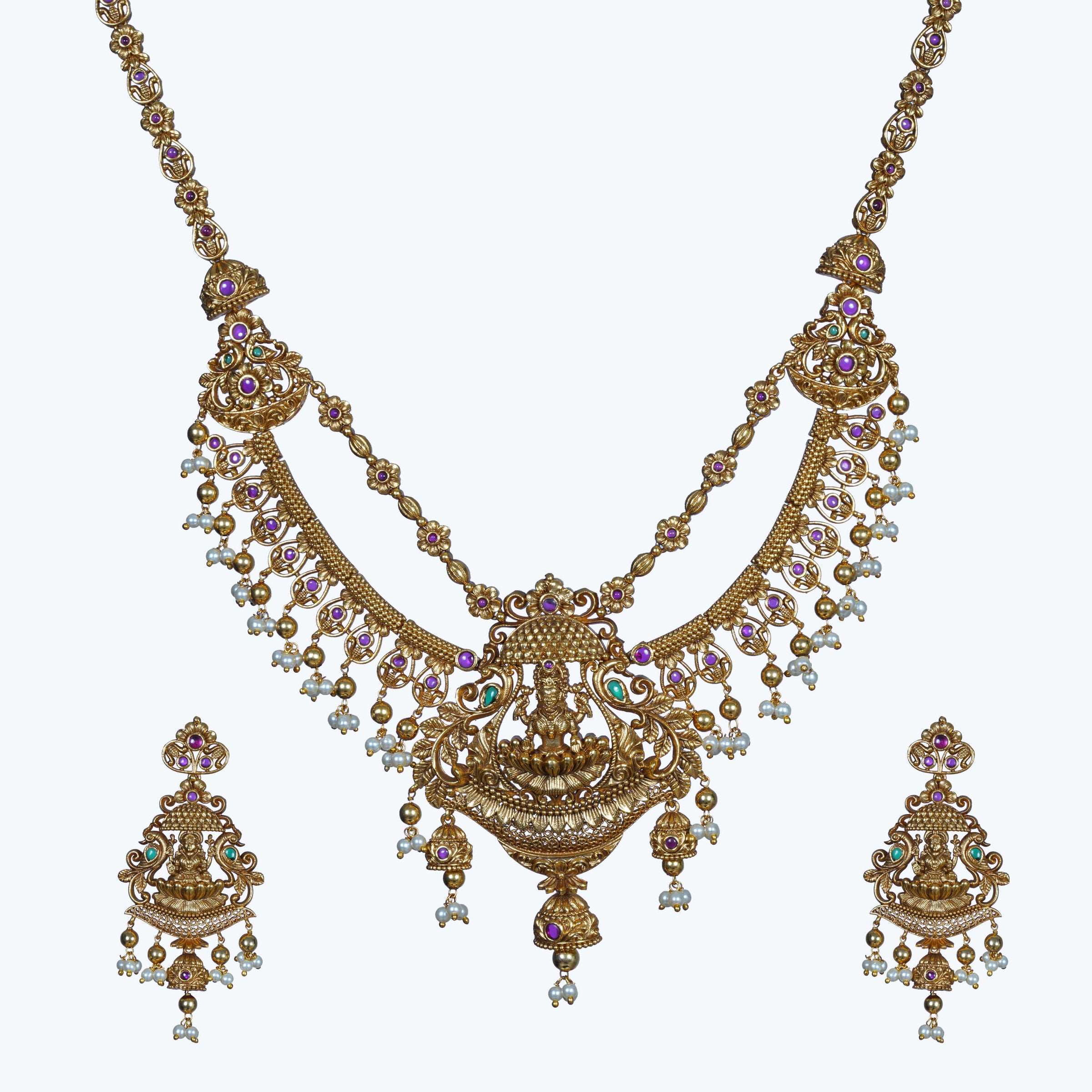 Eshana Antique Long Necklace Set