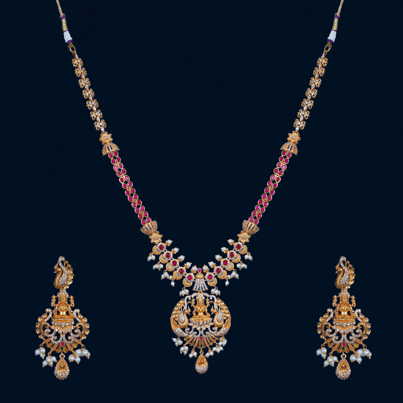 Riya Antique Long Necklace Set