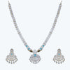 Saumya Gold CZ Long Necklace Set