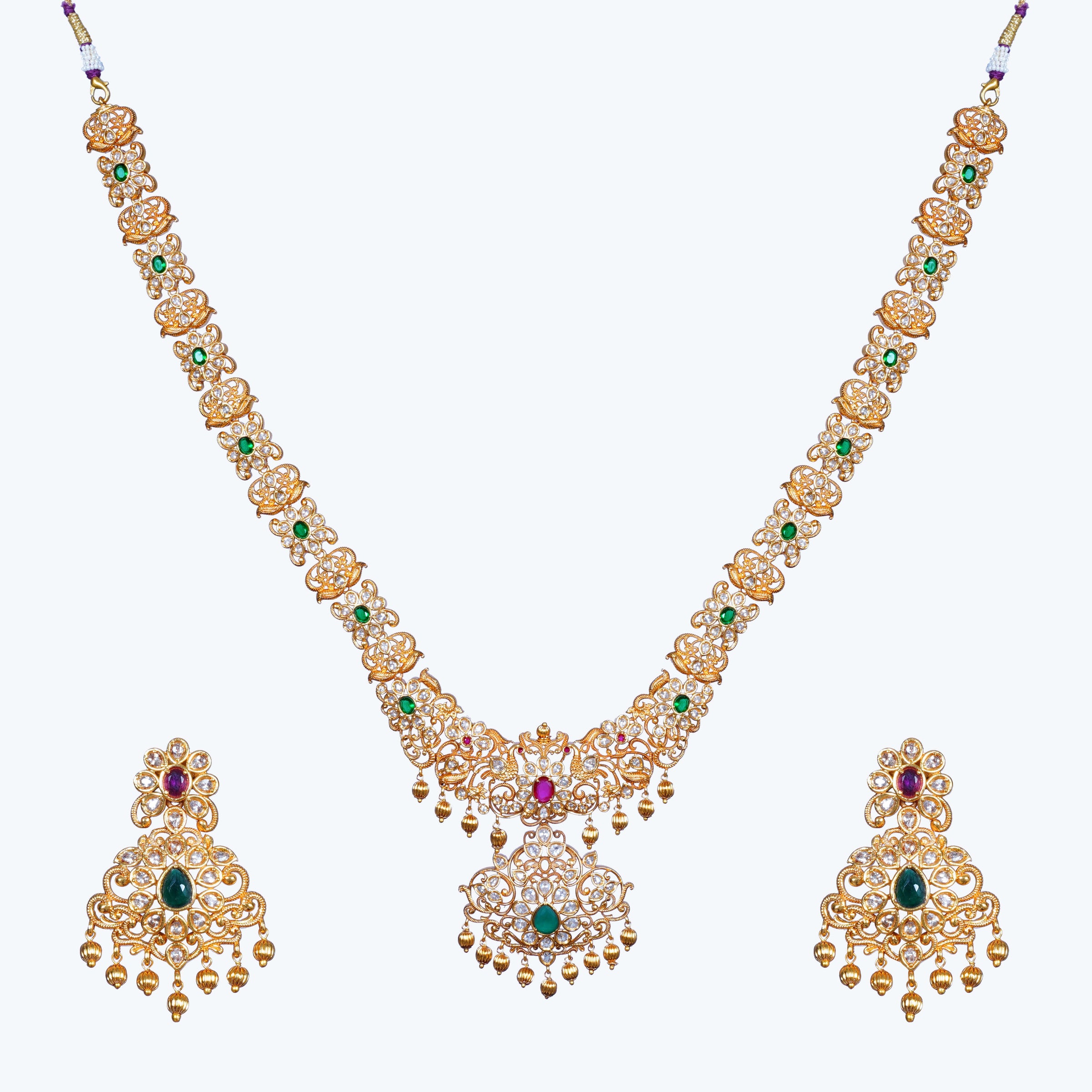 Shravya Antique Long Necklace Set