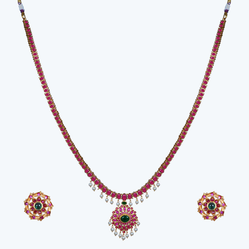 Tanmayi Long Necklace Set