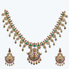 Vritti Peacock Antique Necklace Set