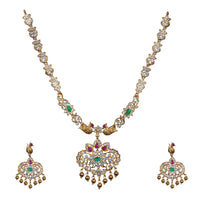 Yashodhara Peacock Antique Necklace Set